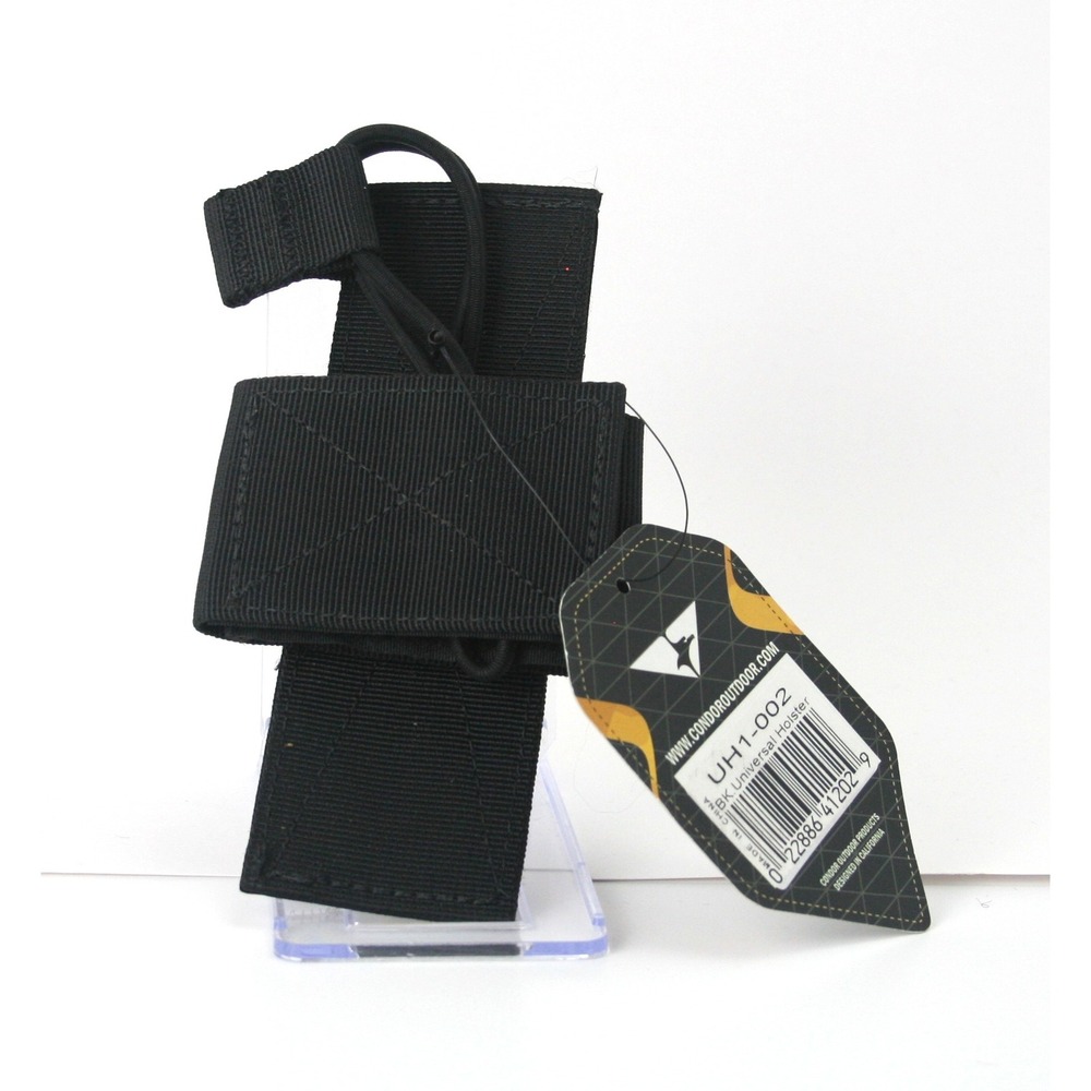 Condor UH1-002 BK Universal Holster Black Tactical Hook and Loop Modular Pouch